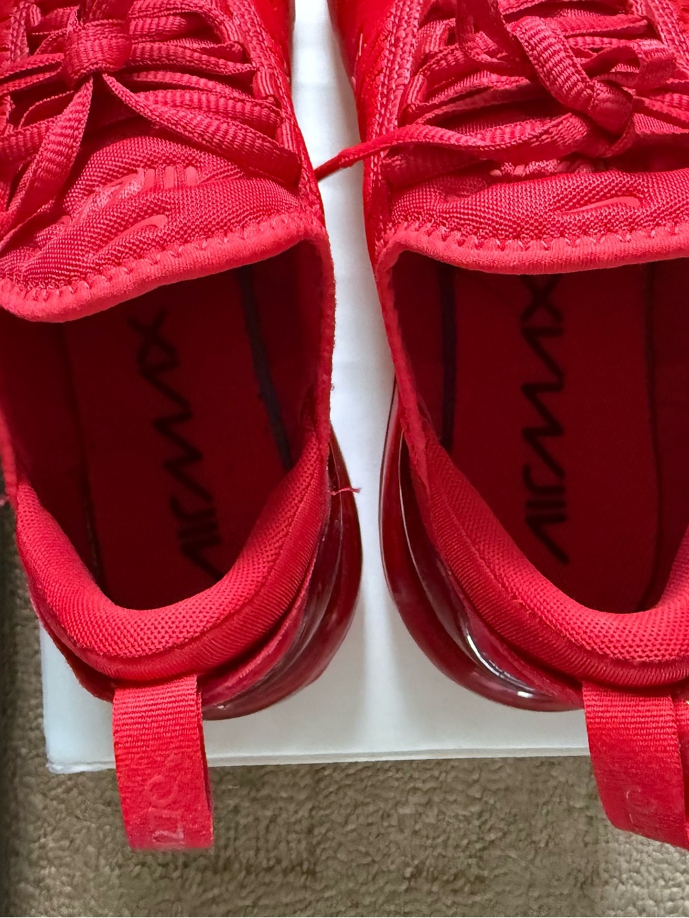 Nike Women’s Air 270 Sneakers - Bright Red - Picture 9 of 9